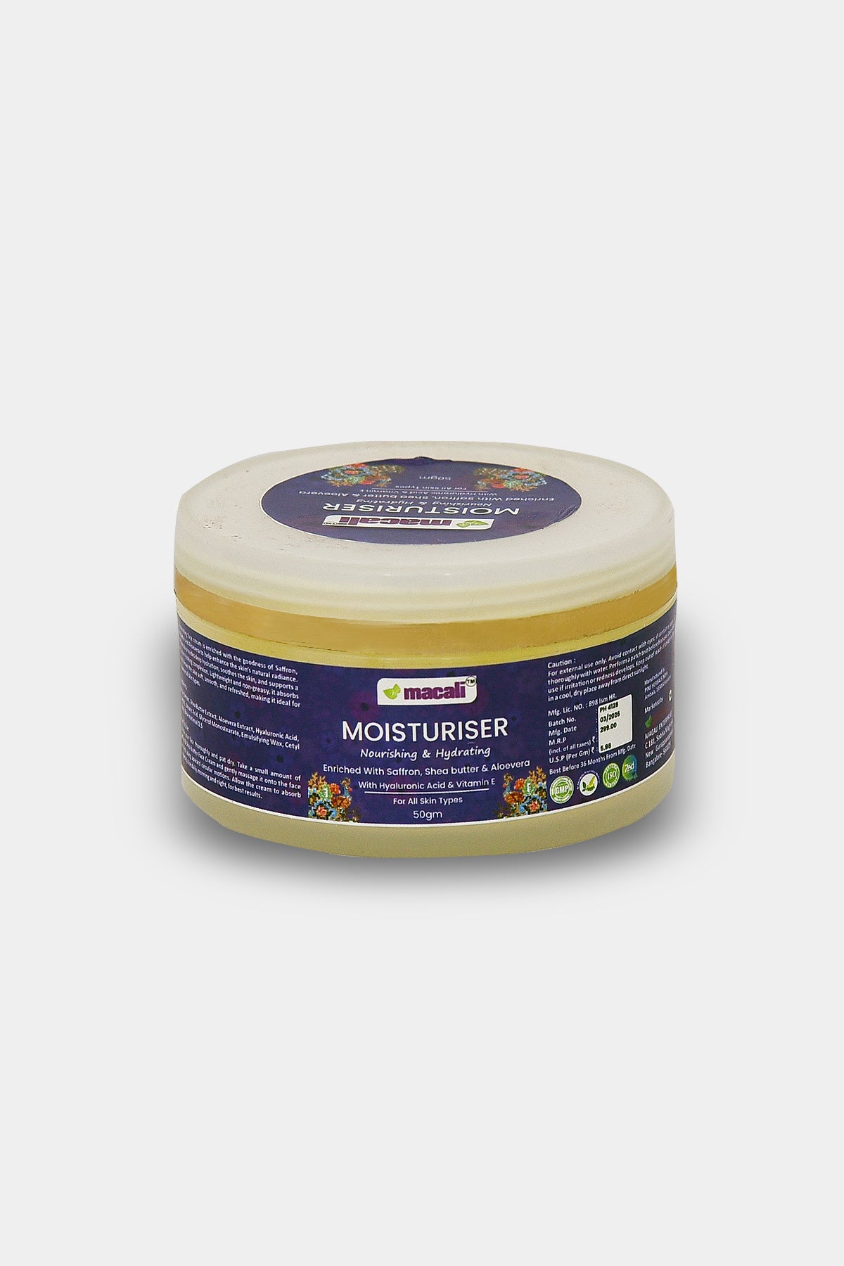Macali Nourishing and Hydrating Moisturiser-50ML